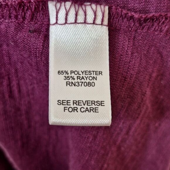 Cato Womens Top 26/28W T Shirt Pullover Short Sleeve Tunic V Neck Lightweight‎ - Picture 8 of 9